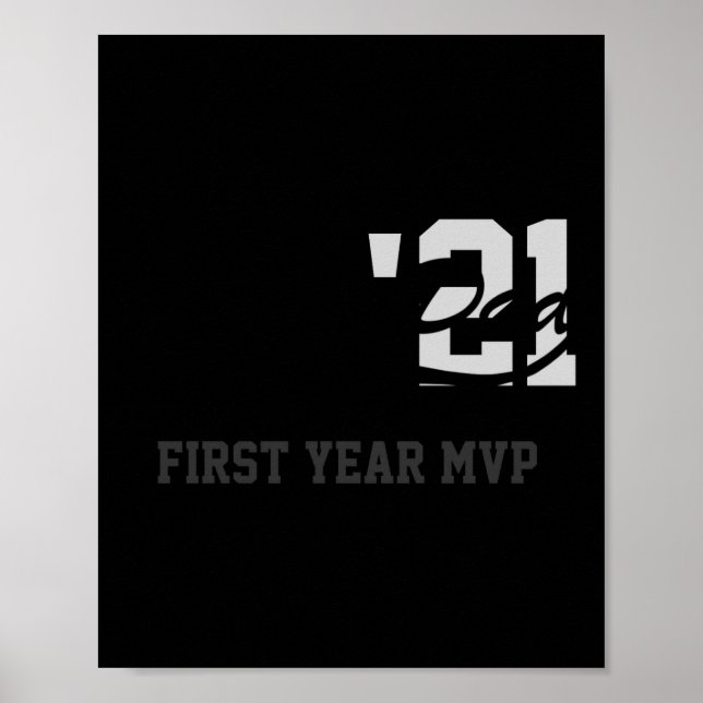 Póster Rookie Dad First Year Mvp Srty T Shirt  (Frente)