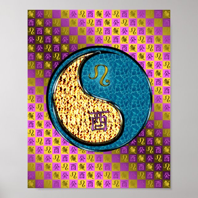 Póster Rooster de Leo y Agua (Frente)