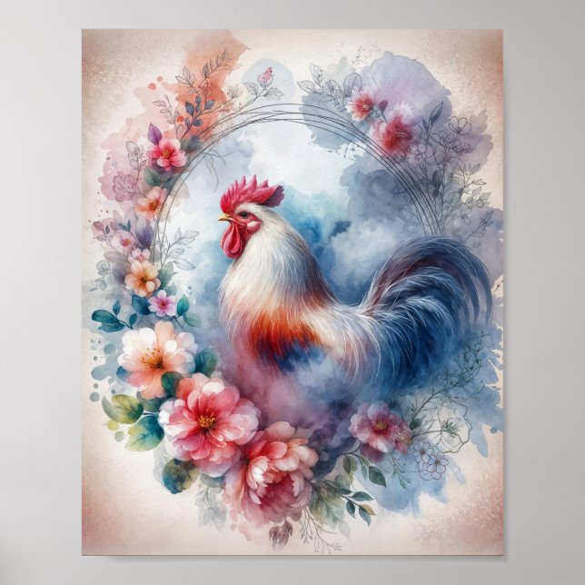 Póster Rooster en Wreath Digital (Frente)