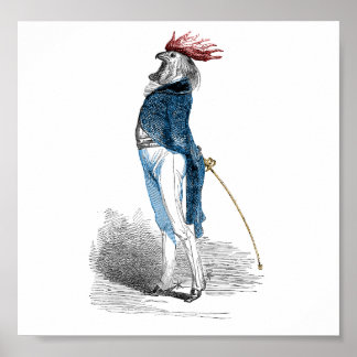 Póster Rooster Gentleman