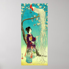 Póster Rooster Onaga-dori Kasamatsu Shiro