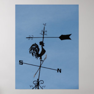 Póster Rooster Weather Vane