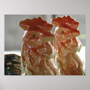 Póster Roosters de época