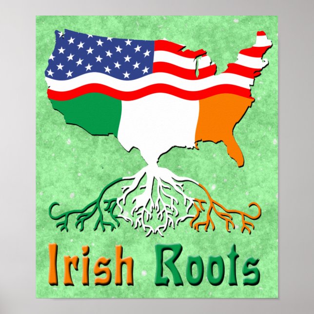 Póster Roots irlandeses estadounidenses (Frente)
