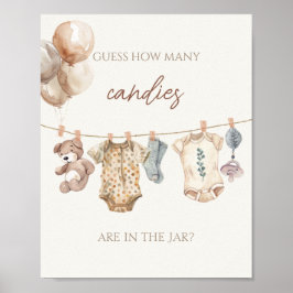 Póster Ropa Boho Baby Adivina Cuántos Canales