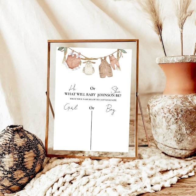 Póster Ropa Boho Lo que será el Rótulo para el bebé, (Subido por el creador)