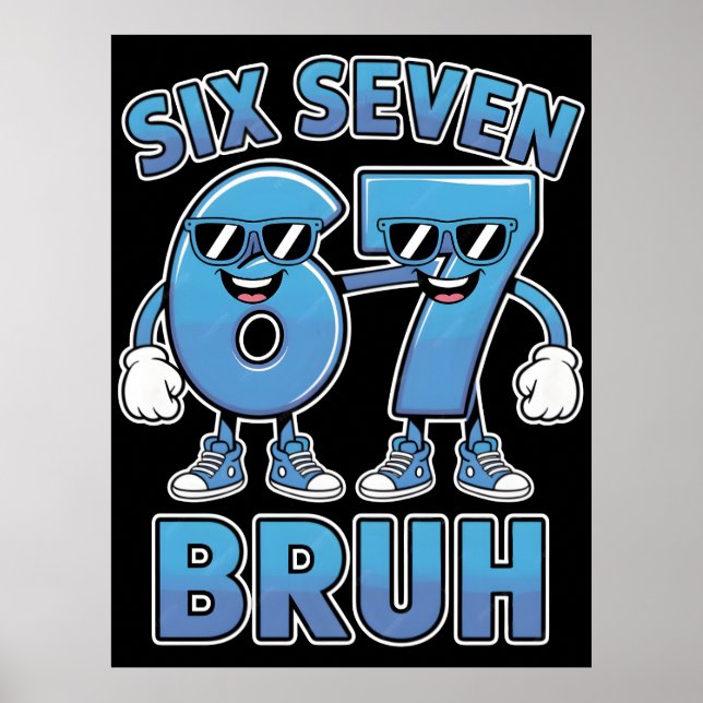Póster Ropa con el meme divertido de la jerga retro "Bruh (Frente)