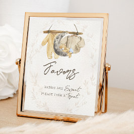 Póster Ropa de bebé Baby Shower neutro tómate un tratamie