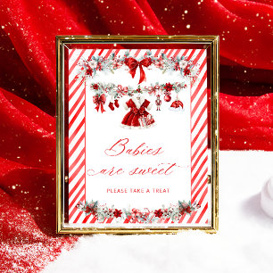 Póster Ropa de bebé de Santa Bebé Los bebés son dulces