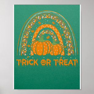Póster Ropa De Calabaza De Arcoiris O Tratamiento Para Ha