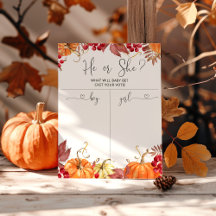 Ropa de calabaza naranja Género revelar gráfico de