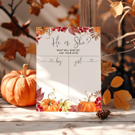 Póster Ropa de calabaza naranja Género revelar gráfico de