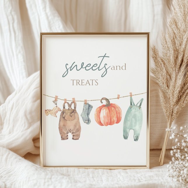 Póster Ropa de calabaza pequeña Cae Ropa niño Dulces y Tr (Subido por el creador)