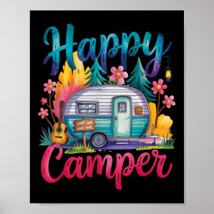 Póster Ropa de camping divertida para campistas felices R