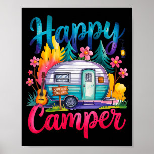 Póster Ropa de camping divertida para campistas felices t