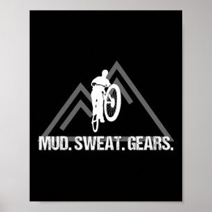 Póster Ropa de ciclismo de montaña genial Gif de biciclet