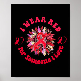 Póster Ropa de concientización sobre el cáncer de sangre 