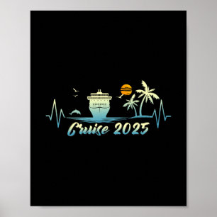 Póster Ropa de crucero de vacaciones Crucero 2025 Barco d