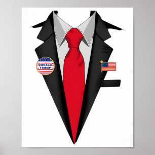 Póster Ropa De Donald Trump Y Veta De Halloween