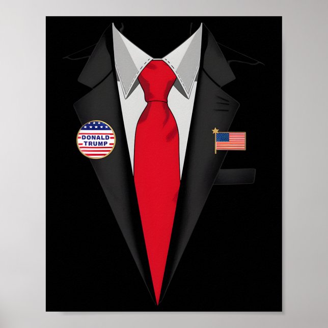 Póster Ropa De Donald Trump Y Veta De Halloween (Frente)