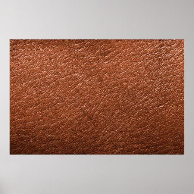 Póster Ropa de estructura marrón de cuero (Frente)