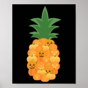 Póster Ropa De Fiesta De Calabaza Divertida Para El Amant