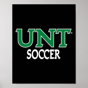Póster Ropa de fútbol de la Universidad de North Texas De