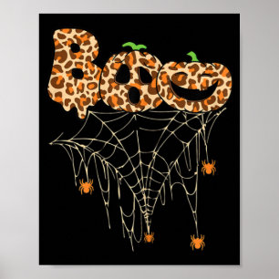 Póster Ropa de Halloween Raza Araña Caída Calabaza Chita
