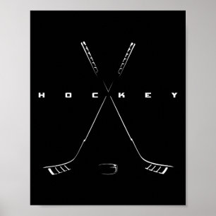 Póster Ropa de hockey - Regalo de jugador de hockey sobre