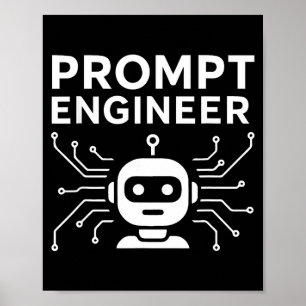 Póster Ropa de ingeniero de prompt divertido regalo de hu