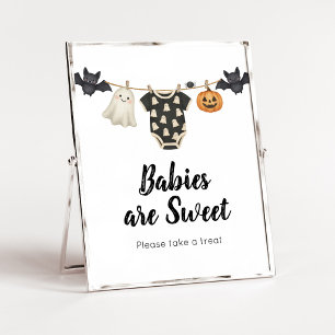 Póster Ropa de Little Boo para Bebés es Dulce Letrero