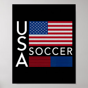 Póster Ropa de Moda Usa Bandera Americana Equipo de Fútbo