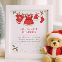 Ropa de Navidad en la Cuerda de Medianoche Pañal B