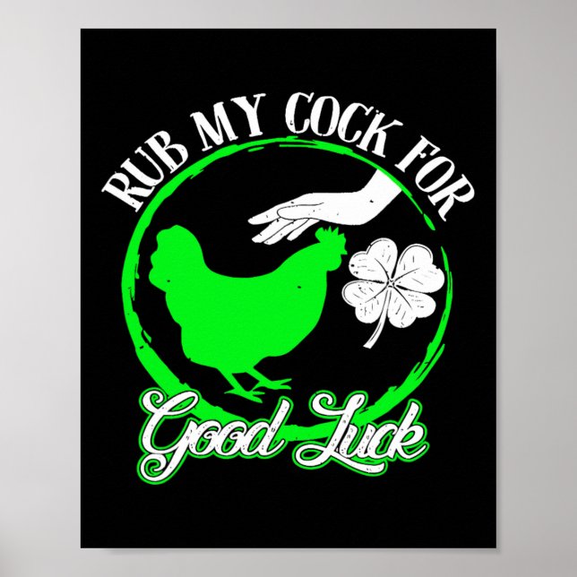 Póster Ropa De Pollo Para El Día De La Buena Suerte (Frente)