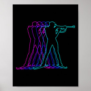 Póster Ropa De Regalo De Biatlón Biatleta Para Jóvenes