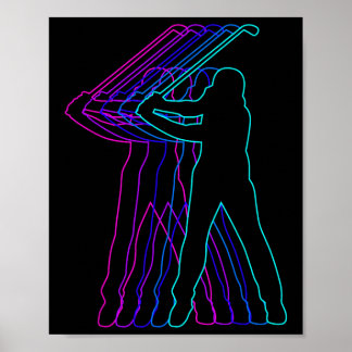 Póster Ropa de regalo para golfistas golf para chicos jóv