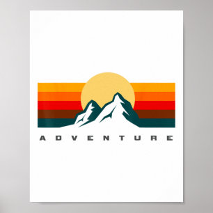 Póster Ropa de senderismo - Camping al aire libre, mochil