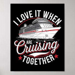 Póster Ropa de Squad de Crucero 2025 Amigos Familia Parej