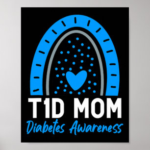 Póster Ropa del Día Mundial de la Diabetes T1d Diabetes T