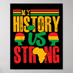Póster Ropa del Mes de la Historia Negra Mi Historia Es F