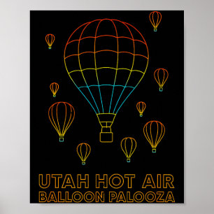 Póster Ropa del Utah Hot Air Balloon Palooza