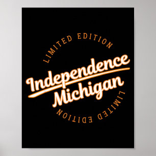 Póster Ropa deportiva retro independencia mi