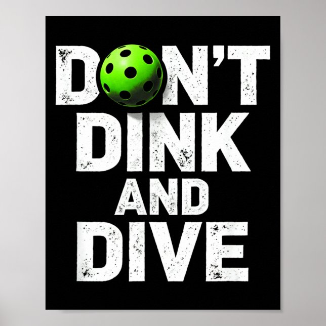 Póster Ropa divertida para equipo de pickleball que no ha (Frente)