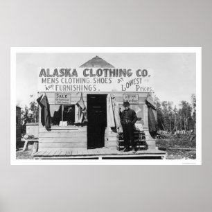 Póster Ropa en Anchorage, Alaska 1915