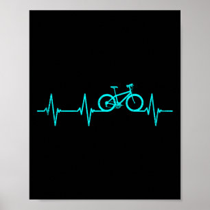 Póster Ropa Latido de Ciclismo de Montaña Ciclista Genial