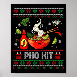 Póster Ropa Pho Kit Ugly Xmas Pijamas Familiares a Juego 
