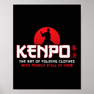 Póster Ropa plegable - Norteamericano Kenpo Karate - Kara