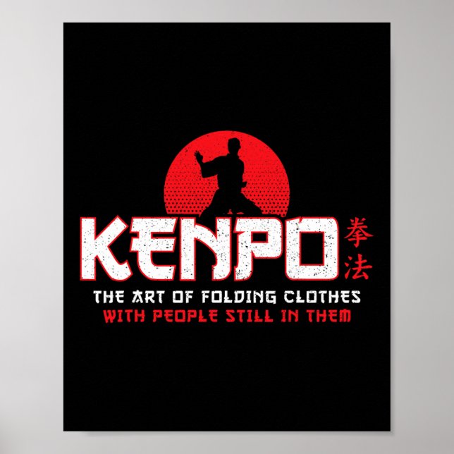 Póster Ropa plegable - Norteamericano Kenpo Karate - Kara (Frente)