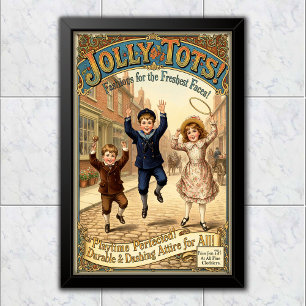 Póster Ropa Publicitaria Vintage Jolly Tots 1890