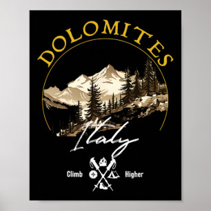Póster Ropa Retro Vintage de Dolomitas - Recuerdo de Dolo